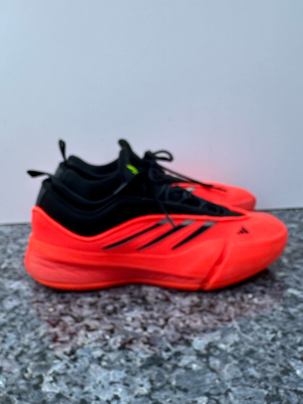 adidas Dame 9 Low Solar Red Core Black Lucid Lemon Men’s Size 9.5.